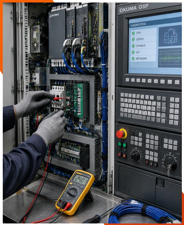 Ремонт систем ЧПУ Okuma OSP в Белогорске